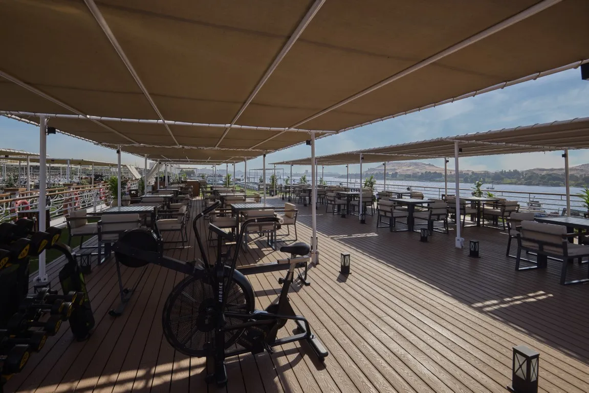 Sun deck of the Blue Shadow I Nile Cruise Nile cruise